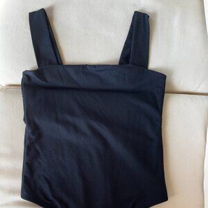 Abercrombie double-layered seamless fabric square neck bodysuit